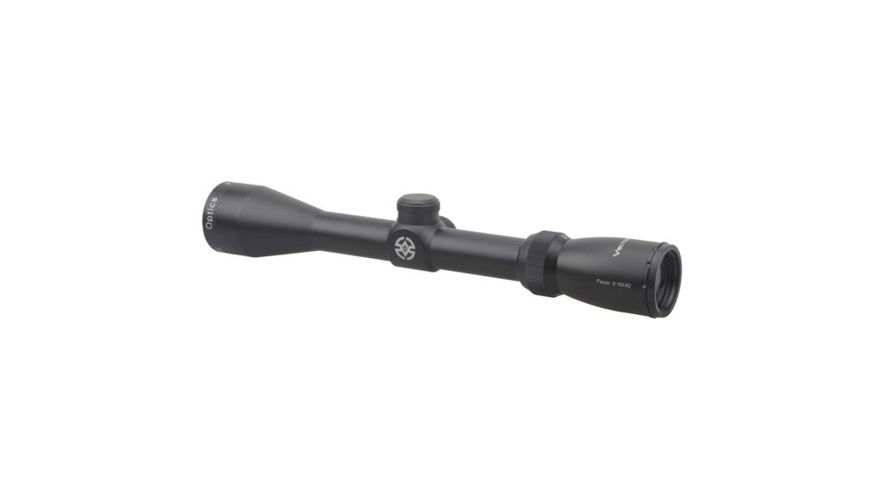 Vector Optics Pacer Rifle Scope, 3-9x40mm, 25.4mm Tube, Duplex Reticle, Black, SCOM-17