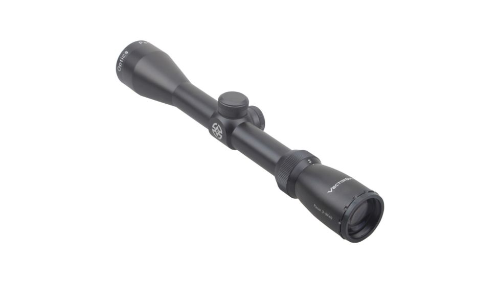 Vector Optics Pacer Rifle Scope, 3-9x40mm, 25.4mm Tube, Duplex Reticle, Black, SCOM-17