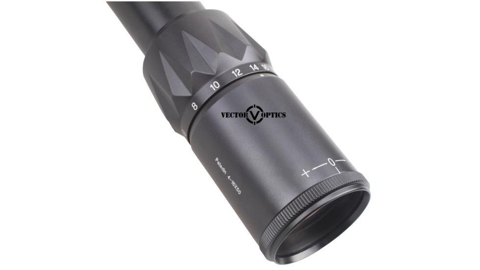Vector Optics Paladin Rifle Scope, 4-16x50mm, 30mm Tube, Front Focal Plan Etched Glass, Black, SCFF-02