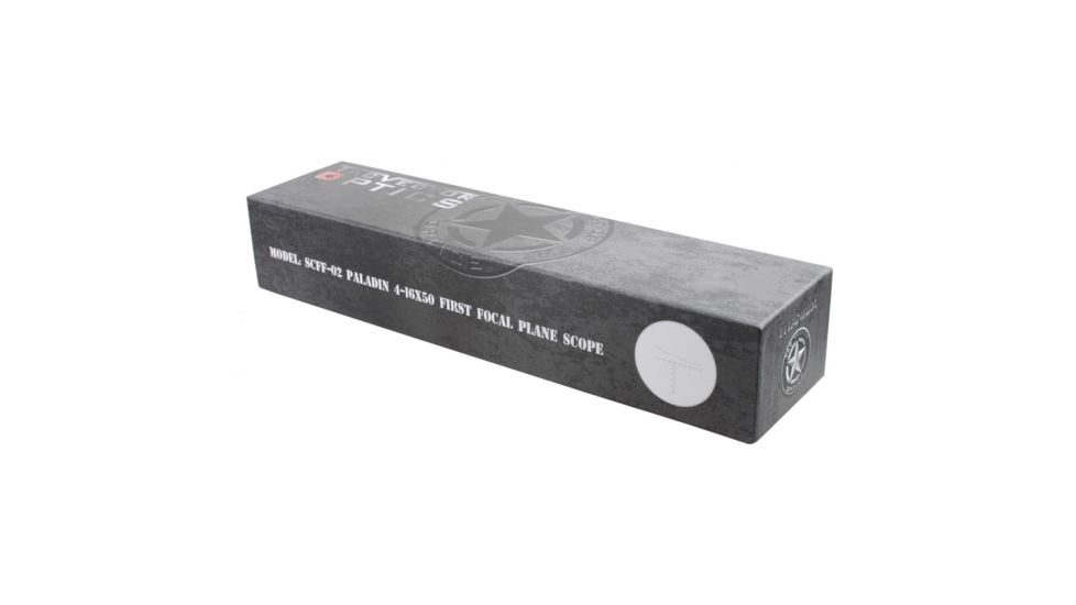 Vector Optics Paladin Rifle Scope, 4-16x50mm, 30mm Tube, Front Focal Plan Etched Glass, Black, SCFF-02