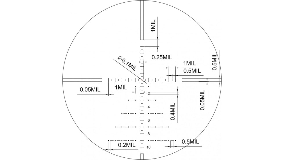 Vector Optics Paragon Gen II Rifle Scope, 5-25x56mm, Second Focal Plane, 30mm Tube, VPA-2 Illuminated Reticle, 6061-T6, Black, SCOL-26