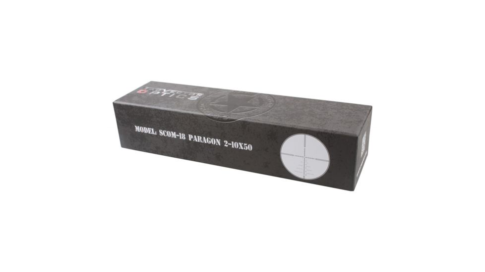 Vector Optics Paragon Rifle Scope, 2-10x50mm, 30mm Tube, Etched Glass VPA-2 MIL Reticle, Black, SCOM-18