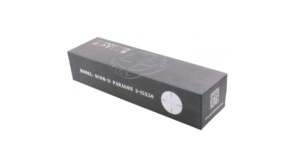 Vector Optics Paragon Rifle Scope, 3-15x50mm, 30mm Tube, VPA-2 Etched Glass Reticle, Black, SCOM-11