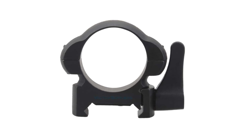 Vector Optics Quick-Release Rifle Scope Rings, 1in Tube, Picatinny/ Weaver, 17mm Height, 45 Steel, Black, SCSR-01