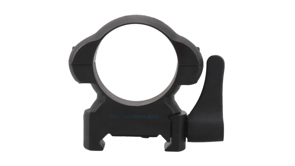 Vector Optics Quick-Release Rifle Scope Rings, 1in Tube, Picatinny/ Weaver, 21mm Height, 45 Steel, Black, SCSR-02
