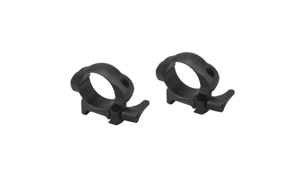 Vector Optics Quick-Release Rifle Scope Rings, 30mm Tube, Picatinny/ Weaver, 19mm Height, 45 Steel, Black, SCSR-04