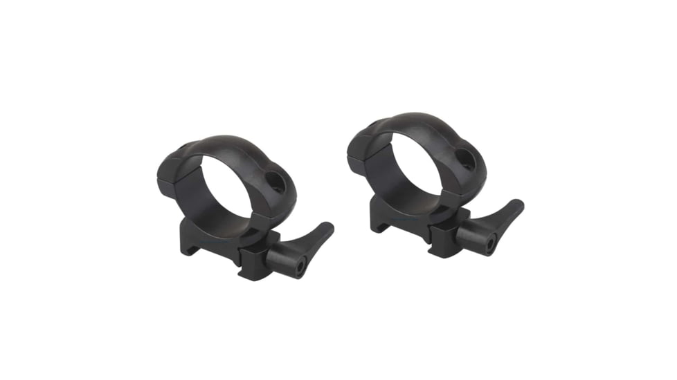 Vector Optics Quick-Release Rifle Scope Rings, 30mm Tube, Picatinny/ Weaver, 21mm Height, 45 Steel, Black, SCSR-05