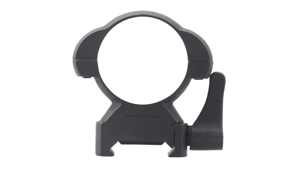 Vector Optics Quick-Release Rifle Scope Rings, 30mm Tube, Picatinny/ Weaver, 27mm Height, 45 Steel, Black, SCSR-06