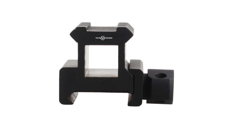 Vector Optics Riser Mount Rail, Picatinny, 0.83in Height, 1.6in Long, 3 Slots, 6063-T6, Black, SCRA-59