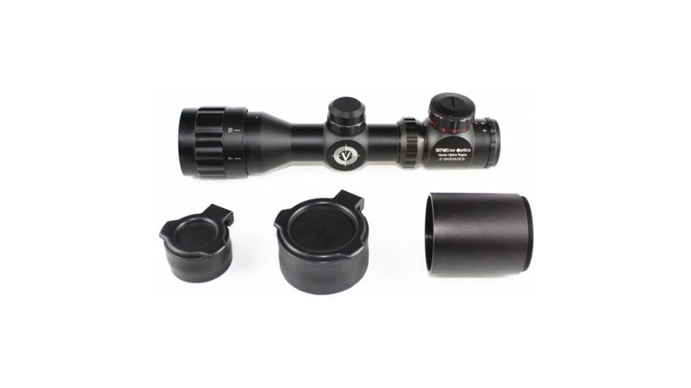 Vector Optics Rogue Rifle Scope, 2-6x32mm, 25.4mm Tube, Range Finder Reticle, Black, SCOC-07