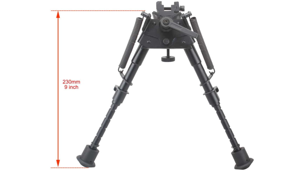 Vector Optics Rokstad Swivels Bipod, 6-9in, Black, SCBPS-04