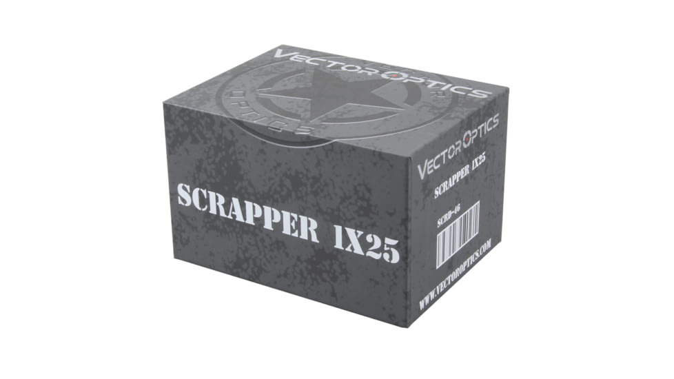 Vector Optics Scrapper 1x25 GenII Red Dot Sight, 2 MOA Dot, Black Matte, SCRD-46
