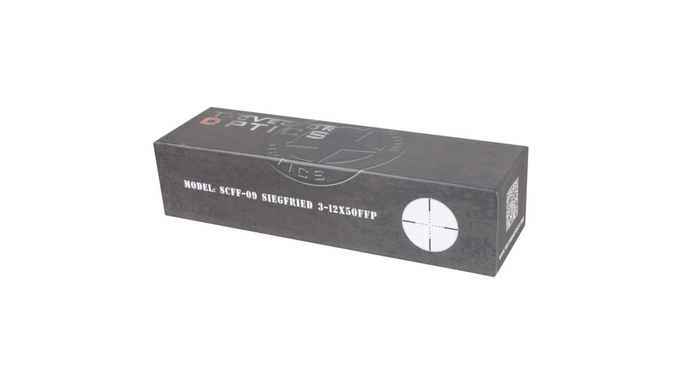 Vector Optics Siegfried Rifle Scope, 3-12x50mm, 34mm First Focal Plane Etched MIL, Black, SCFF-09