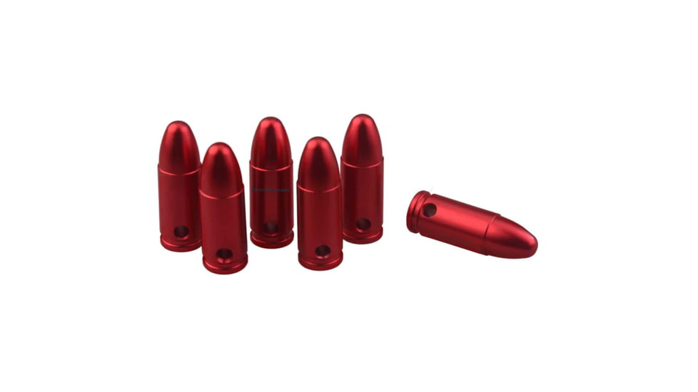 Vector Optics Snap Caps, Pistol, 9mm Luger, 6 Rounds/ Pack, w/ Sling, Red, SCSC-04