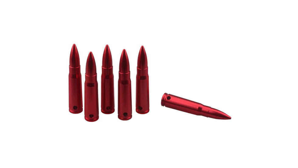 Vector Optics Snap Caps, Rifle, 7.62x39mm, 6 Rounds/ Pack, w/ Sling, Red, SCSC-02