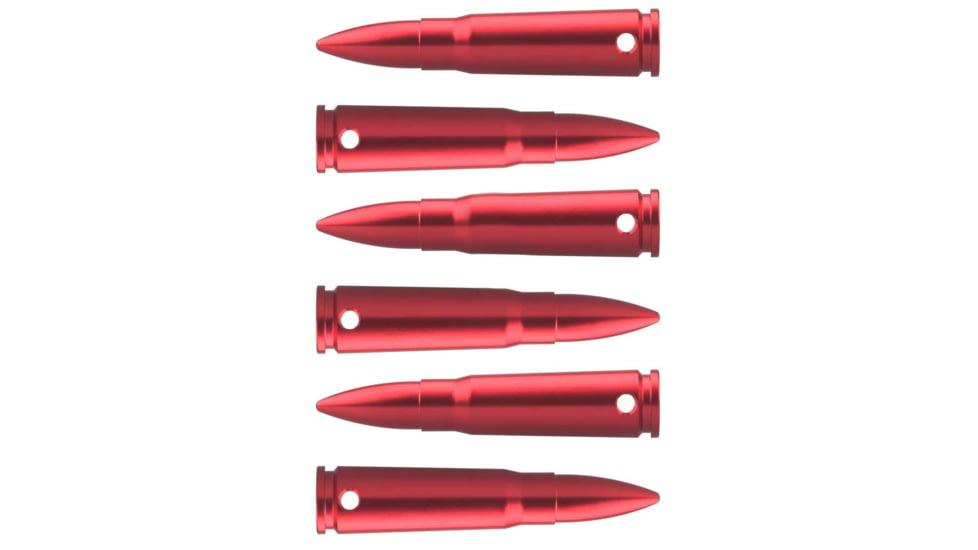 Vector Optics Snap Caps, Rifle, 7.62x39mm, 6 Rounds/ Pack, w/ Sling, Red, SCSC-02