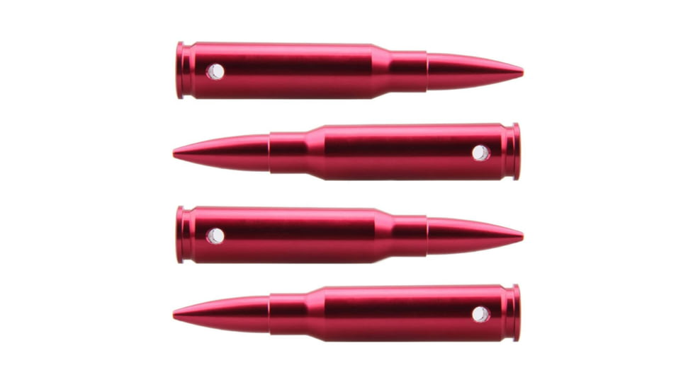 Vector Optics Snap Caps, Rifle, 7.62x51mm NATO, 4 Rounds/ Pack, w/ Sling, Red, SCSC-05