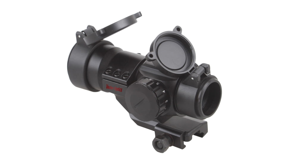 Vector Optics Stinger 1x28mm Red Dot Sight, 5 Levels Red and Green Dot Reticle, 4 MOA, Black, SCRD-05, EDEMO1