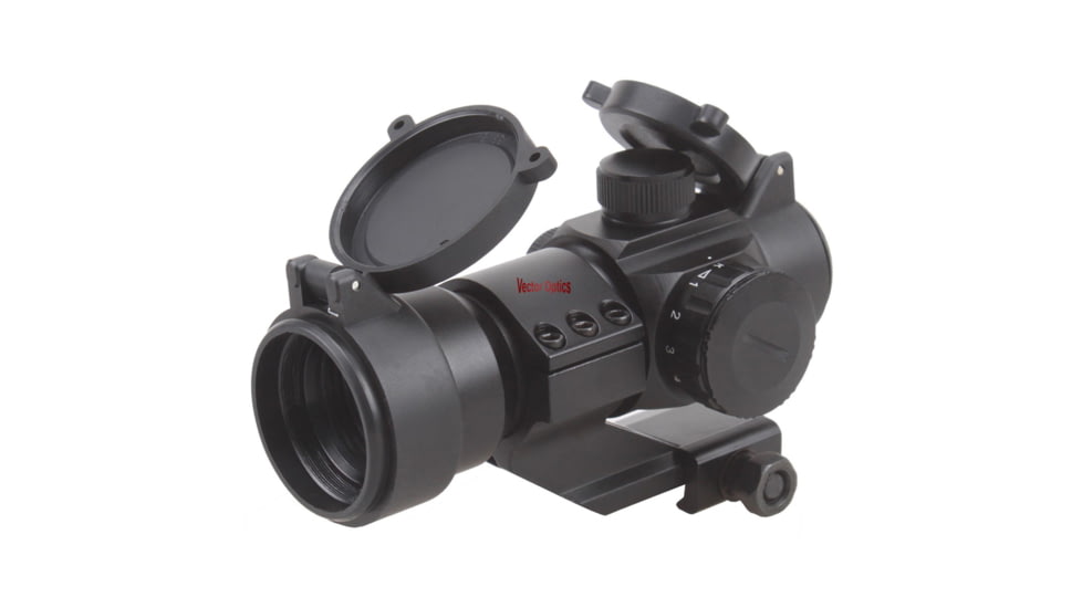 Vector Optics Stinger 1x28mm Red Dot Sight, 5 Levels Red and Green Dot Reticle, 4 MOA, Black, SCRD-05, EDEMO1