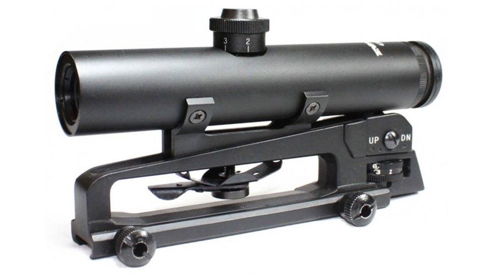 Vector Optics Streak Rifle Scope, 4x22mm, 34mm monotube, R3 Reticle, Black SCOC-06