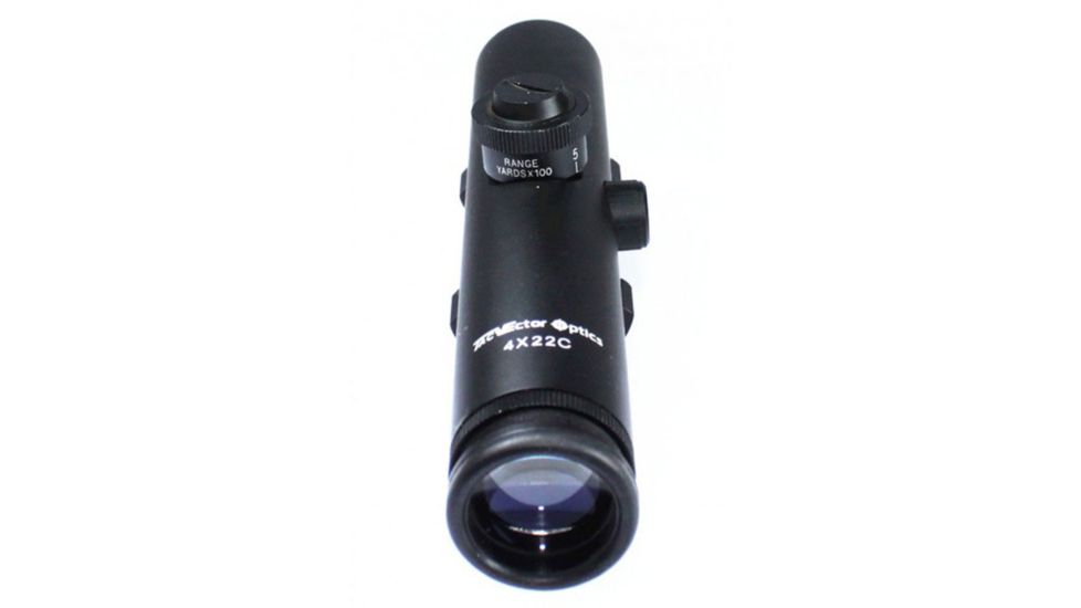 Vector Optics Streak Rifle Scope, 4x22mm, 34mm monotube, R3 Reticle, Black SCOC-06