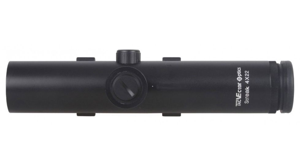 Vector Optics Streak Rifle Scope, 4x22mm, 34mm monotube, R3 Reticle, Black SCOC-06