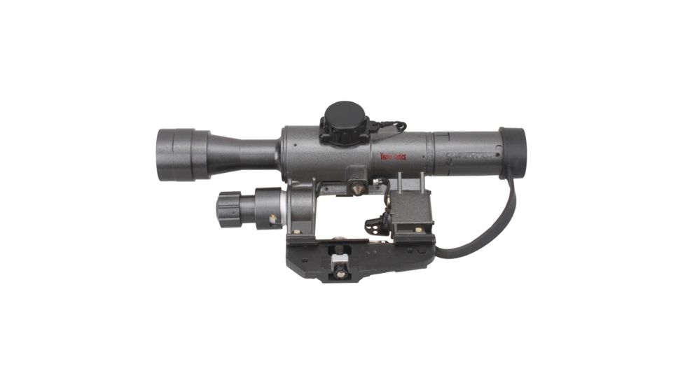 Vector Optics SVD Style Rifle Scope, 4x24mm, Etched Glass SVD Style Reticle, Black, SCFF-15