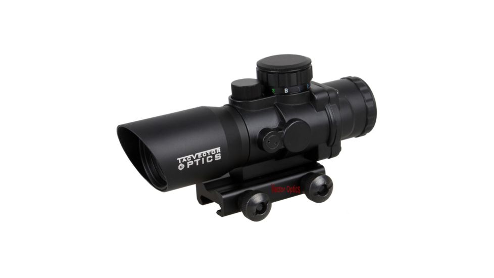 Vector Optics Talos Rifle Scope, 4x32mm, Chevron Reticle, Black, SCOC-09