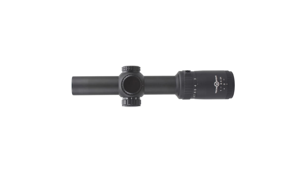 Vector Optics Thanator Rifle Scope, 1-8x24mm, 30mm Tube, VTC-2 MIL Etched Glass Reticle, Black, SCOC-21