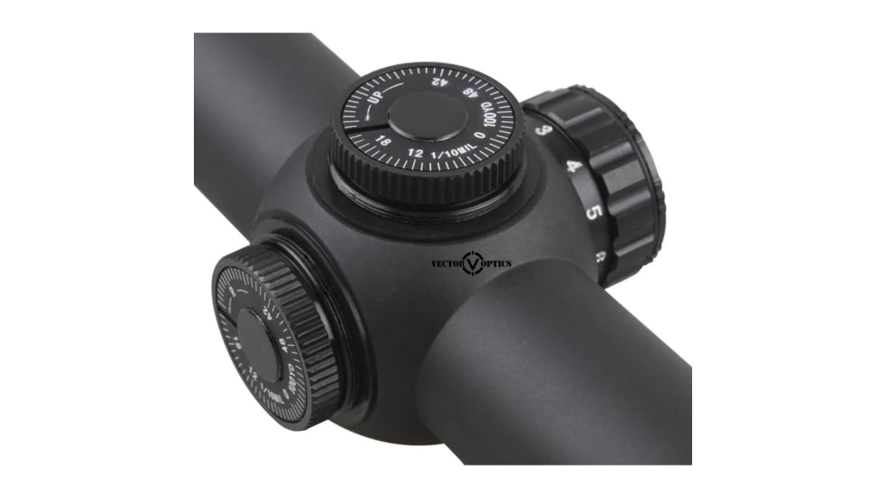 Vector Optics Thanator Rifle Scope, 1-8x24mm, 30mm Tube, VTC-2 MIL Etched Glass Reticle, Black, SCOC-21