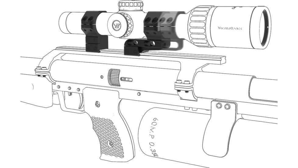 Vector Optics 30mm Adjustable Cantilever Dovetail Rings