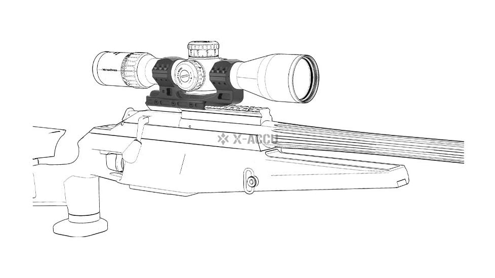Vector Optics 34mm Cant 0MOA One Piece High Picatinny Mount
