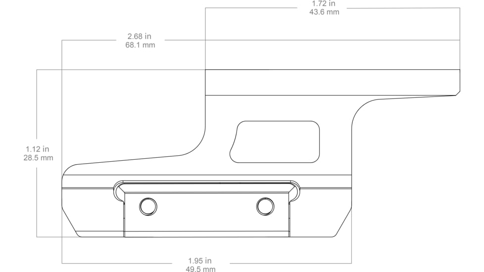 Vector Optics Cantilever Picatinny Riser Mount