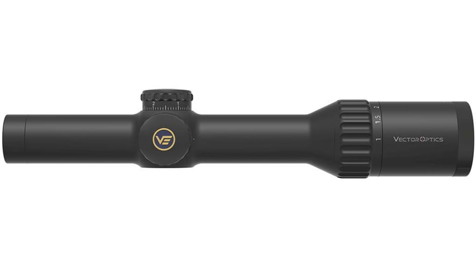 Vector Optics Continental 1-10x24i ED Fiber 30mm Tube Rifle Scope, Second Focal Plane