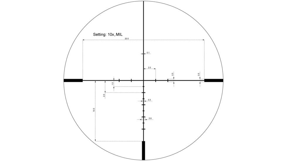 Vector Optics Continental 1-10x24i ED Fiber 30mm Tube Rifle Scope, Second Focal Plane