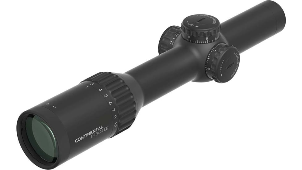 Vector Optics Continental 1-10x24i ED Fiber 30mm Tube Rifle Scope, Second Focal Plane