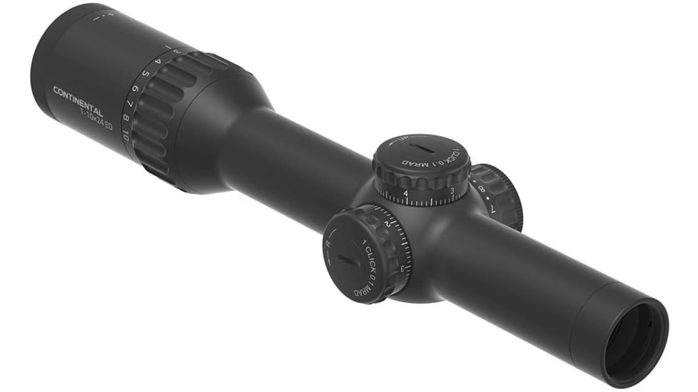 Vector Optics Continental 1-10x24i ED Fiber 30mm Tube Rifle Scope, Second Focal Plane