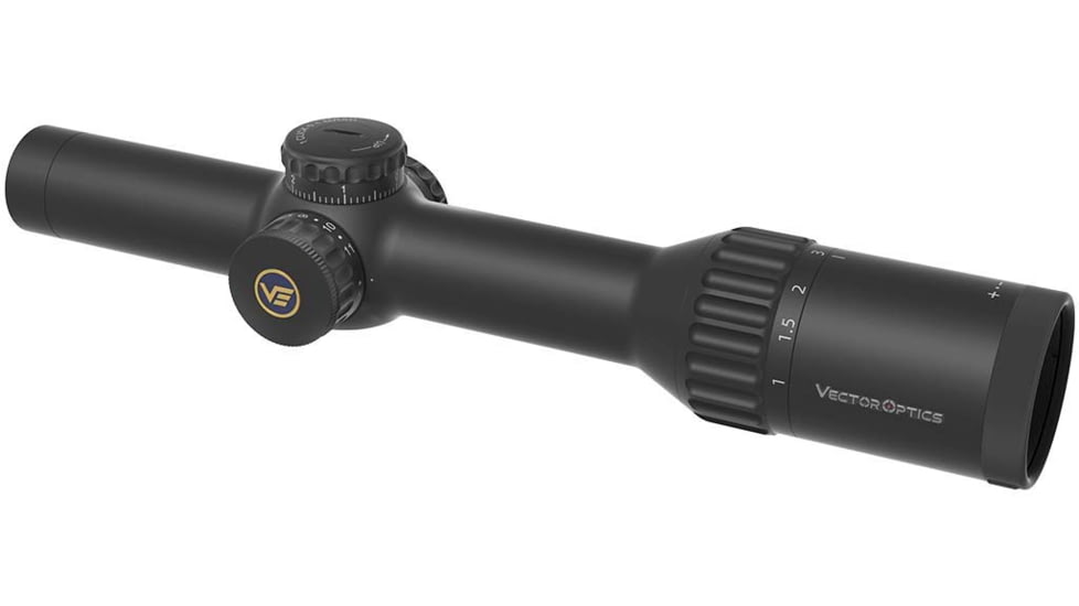 Vector Optics Continental 1-10x24i ED Fiber 30mm Tube Rifle Scope, Second Focal Plane