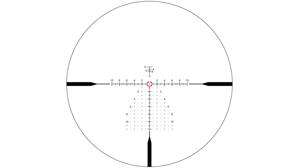 Vector Optics Continental x10 1-10x28 34mm Tube ED CTR Rifle Scope, First Focal Plane