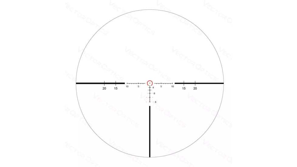 Vector Optics Continental x6 1-6x24mm 30 mm Tube LPVO Rifle Scope, Second Focal Plane