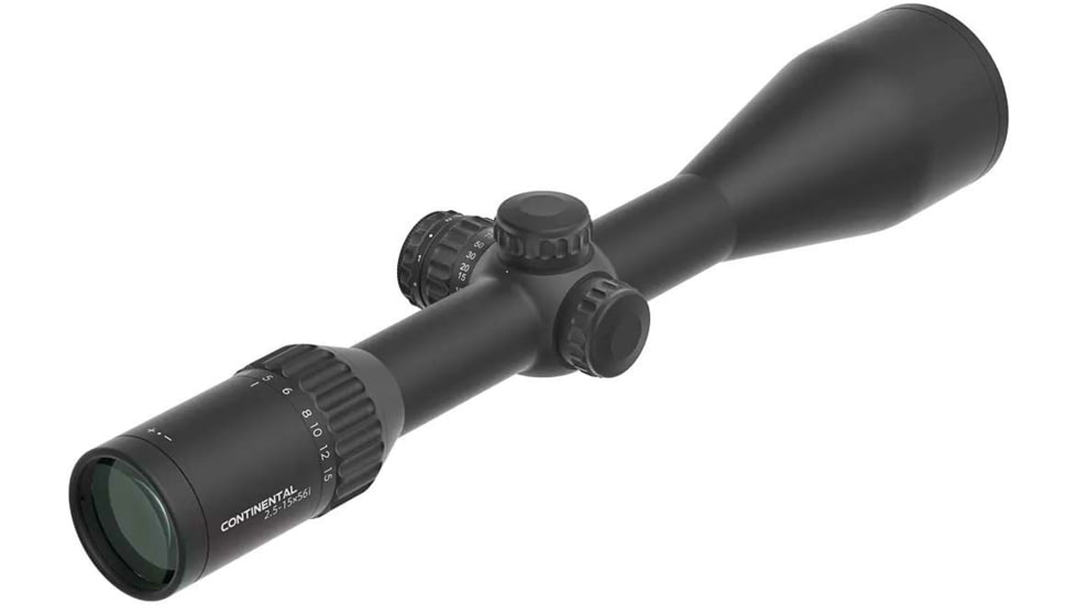 Vector Optics Continental X6 2.5-15x56 30 mm Tube Fiber Rifle Scope, Second Focal Plane