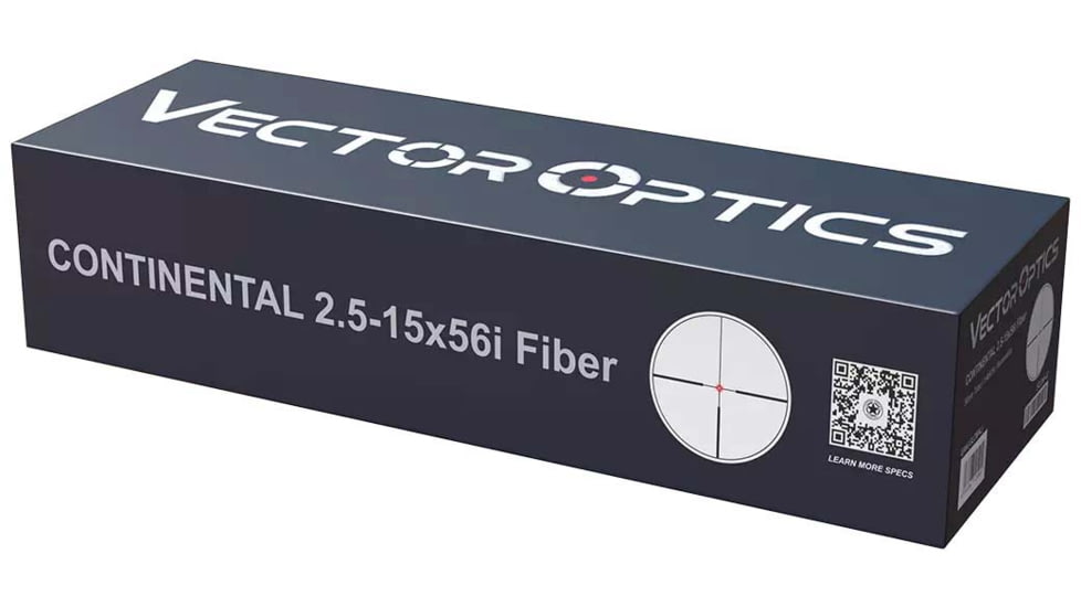 Vector Optics Continental X6 2.5-15x56 30 mm Tube Fiber Rifle Scope, Second Focal Plane