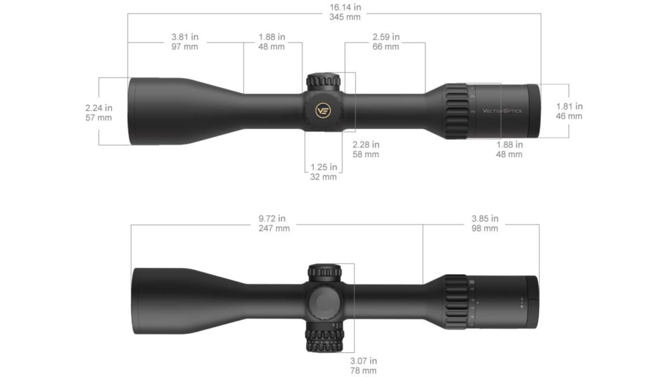 Vector Optics Continental x8 2-16x50 ED