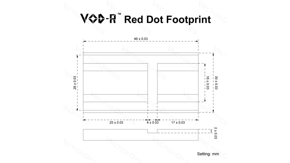 Vector Optics Enclosed Low Dovetail Red Dot Sight Mount