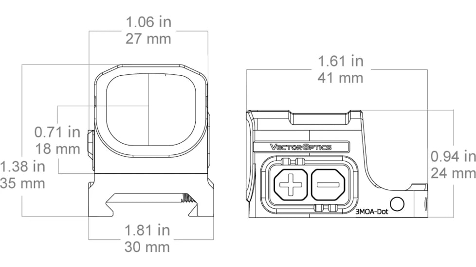 Vector Optics Frenzy Plus 1x17x23 Mini Red Dot Sight