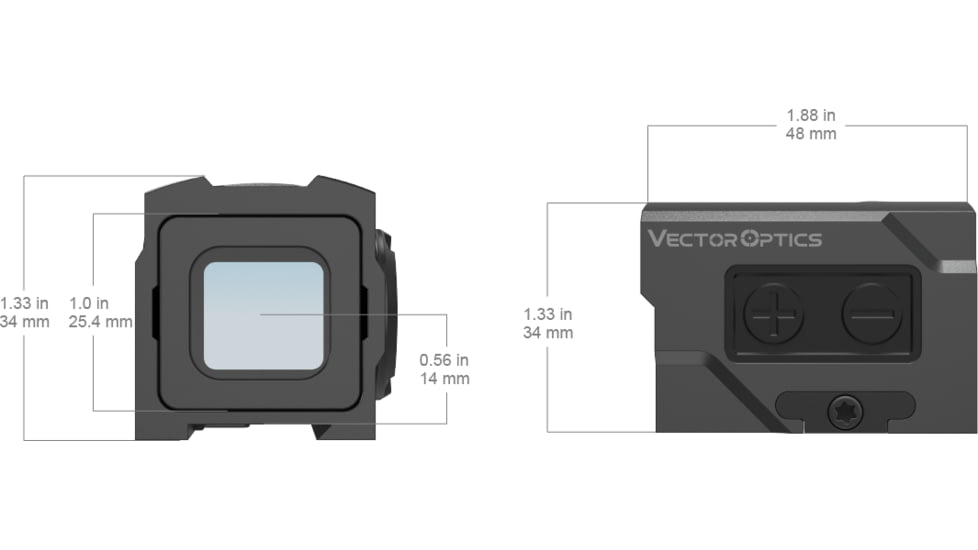 Vector Optics Frenzy Plus 1x18x20 Solar Power Enclosed Sight Solar Power