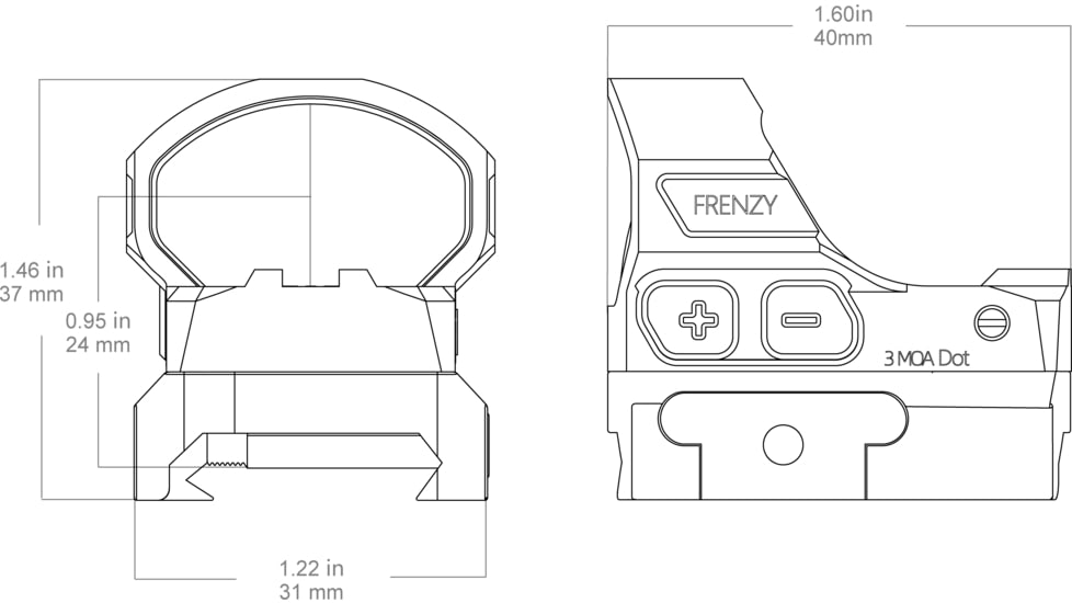 Vector Optics Frenzy-S 28x19 RMSx Red Dot Sight