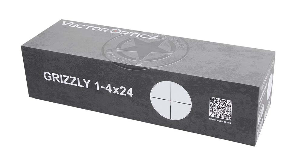 Vector Optics Grizzly 1-4x24mm 30mm Tube Rifle Scope, Second Focal Plane