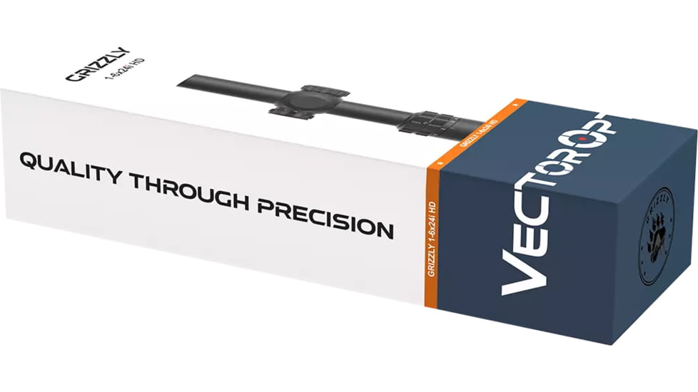 Vector Optics Grizzly 1-6x24i 30mm Tube LPVO Fiber Rifle Scope, Second Focal Plane