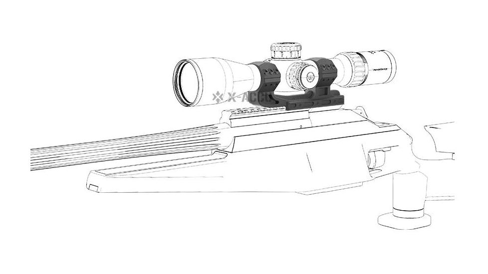 Vector Optics One Piece High Picatinny Mount, 34mm